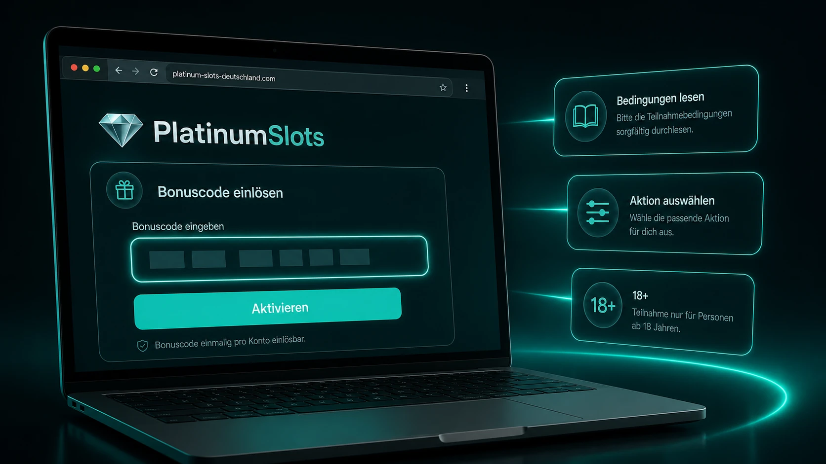 Platinum Slots Bonus Code verwenden