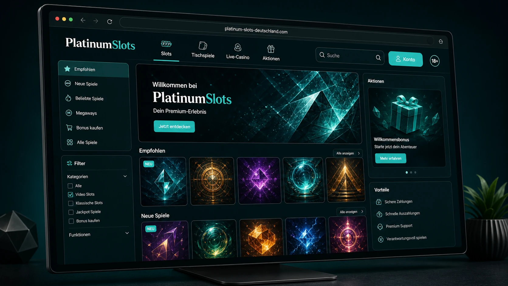 Erster Eindruck von PlatinumSlots Casino