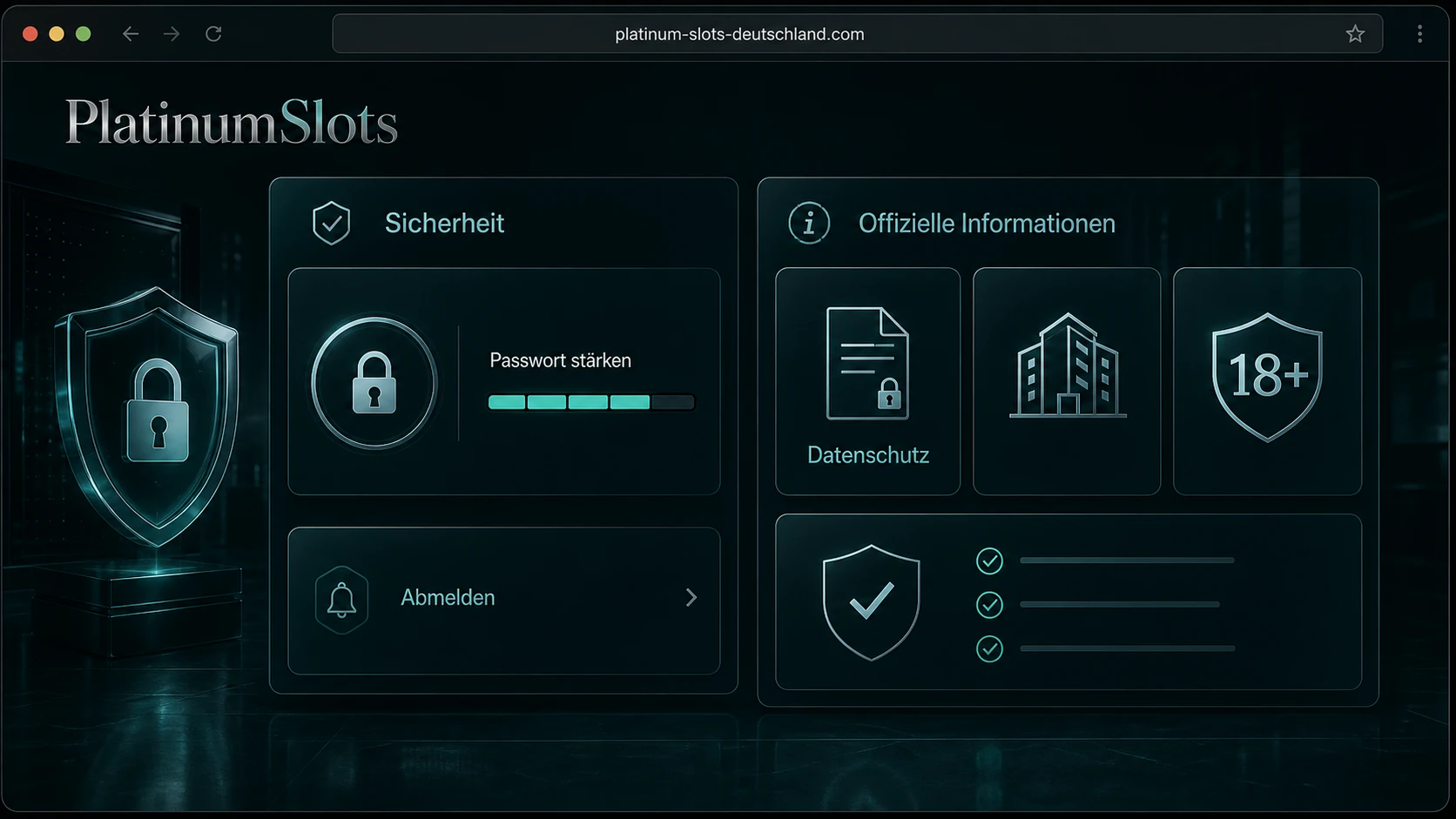 Sicherheit und offizielle Informationen